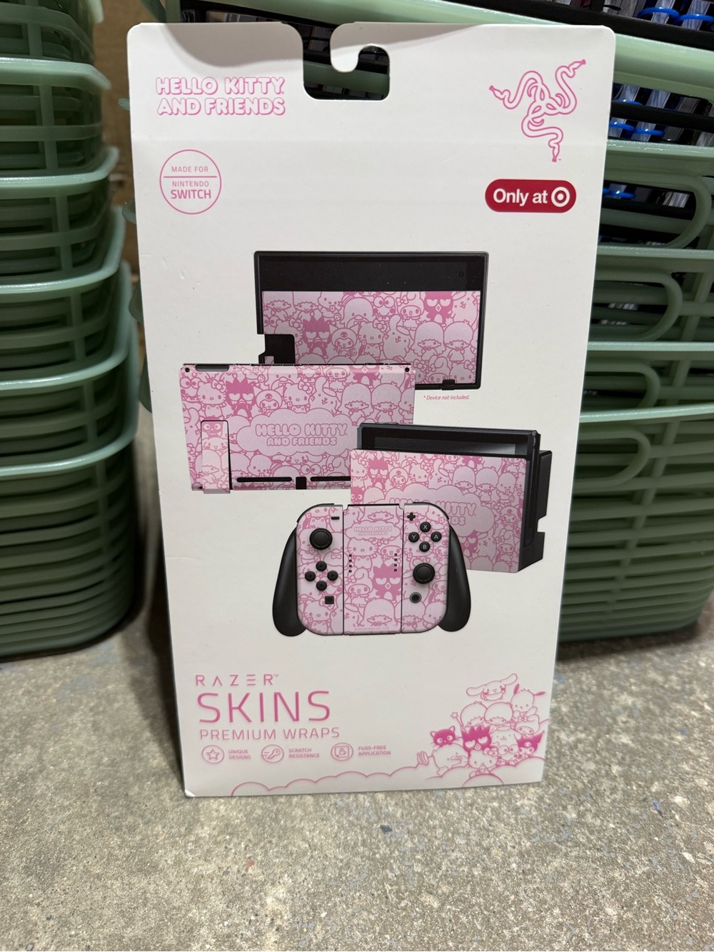 Razer Hello Kitty Pink Skin Wraps for Nintendo Switch